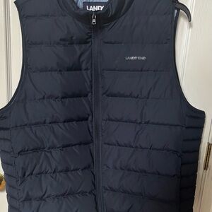 Lands' End Dark Blue Down Vest